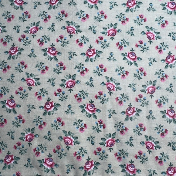 Floral calico rose, 2 7/8 yard Patterned quilt cotton vintage